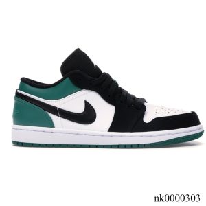 AJ 1 Low White Black Mystic Green Shoes Sneakers - nk0000303