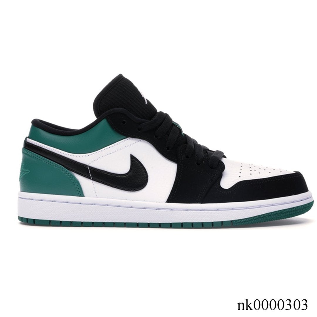 AJ 1 Low White Black Mystic Green Shoes Sneakers - nk0000303