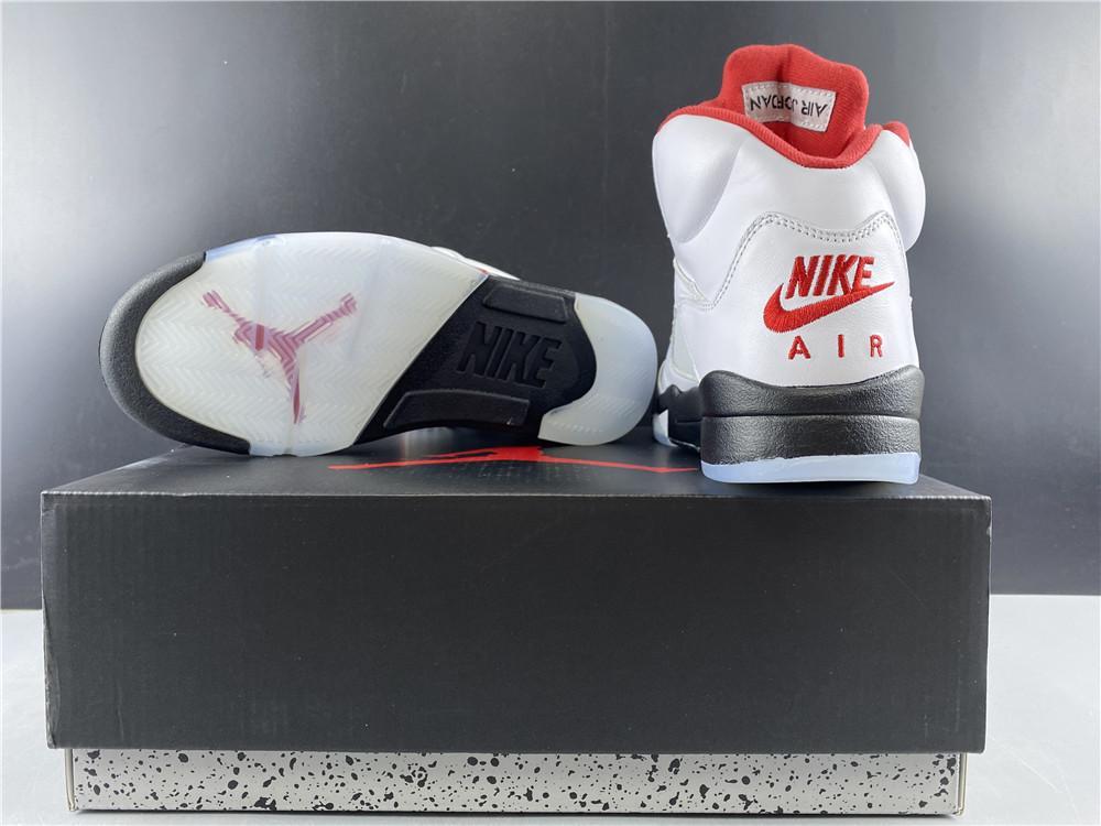 AJ 5 Fire Red Silver Tongue (2020) Shoes Sneakers - nk0000787 - Image 15