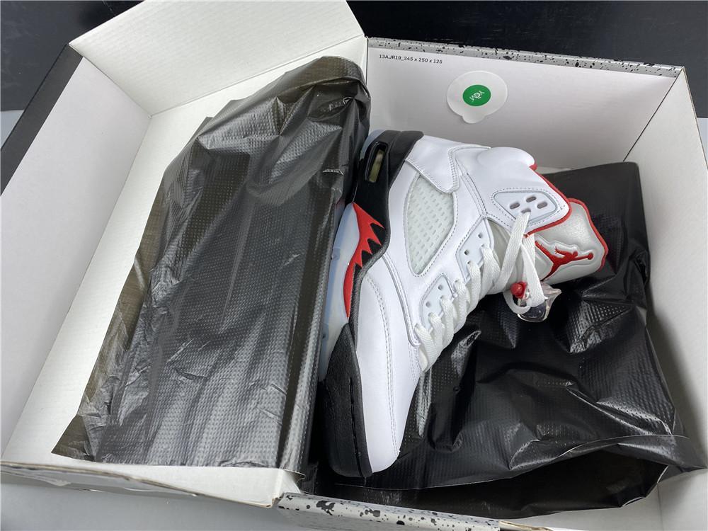 AJ 5 Fire Red Silver Tongue (2020) Shoes Sneakers - nk0000787 - Image 20