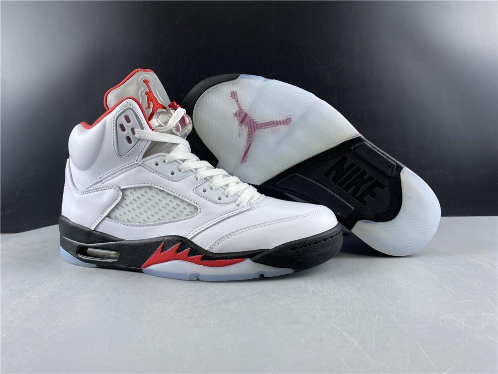 AJ 5 Fire Red Silver Tongue (2020) Shoes Sneakers - nk0000787 - Image 25