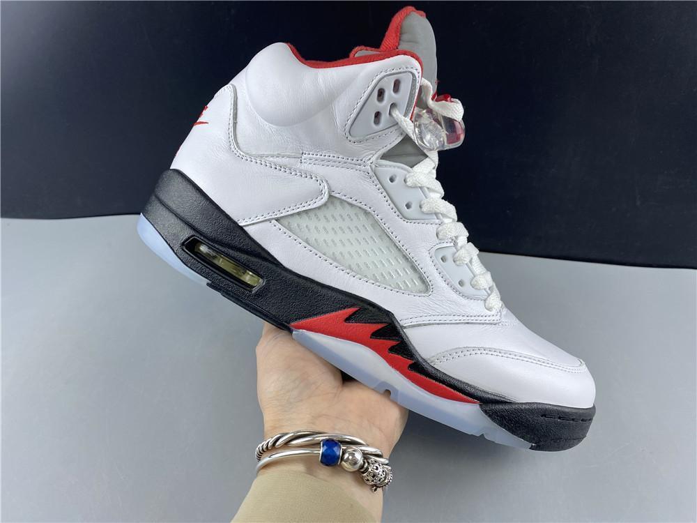 AJ 5 Fire Red Silver Tongue (2020) Shoes Sneakers - nk0000787 - Image 26