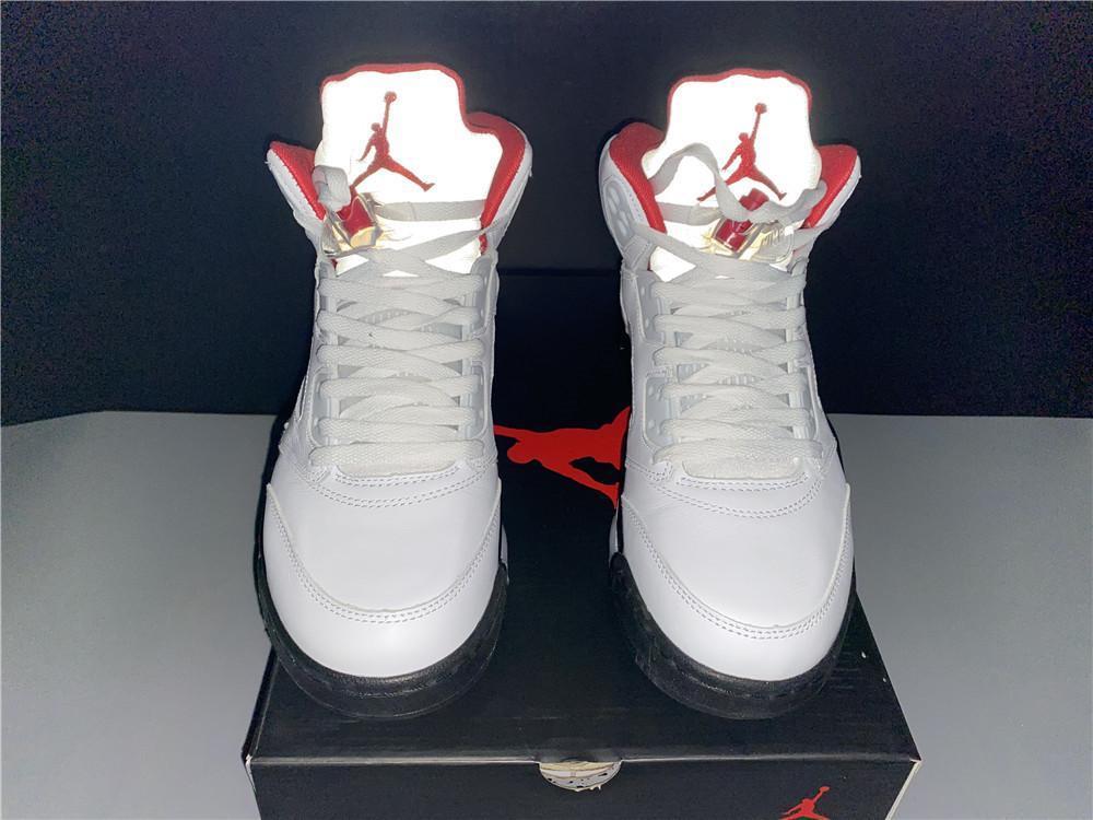 AJ 5 Fire Red Silver Tongue (2020) Shoes Sneakers - nk0000787 - Image 10