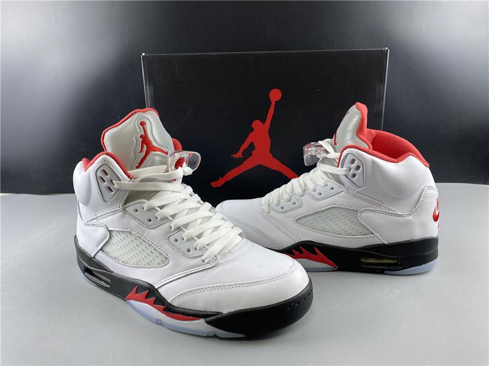 AJ 5 Fire Red Silver Tongue (2020) Shoes Sneakers - nk0000787 - Image 11