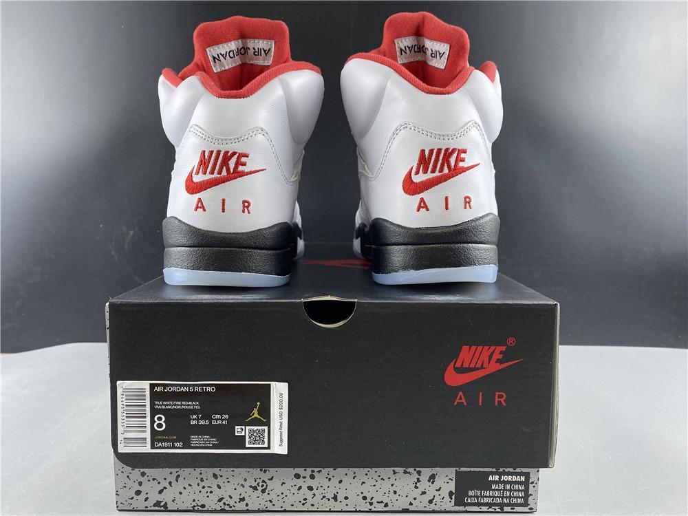 AJ 5 Fire Red Silver Tongue (2020) Shoes Sneakers - nk0000787 - Image 13