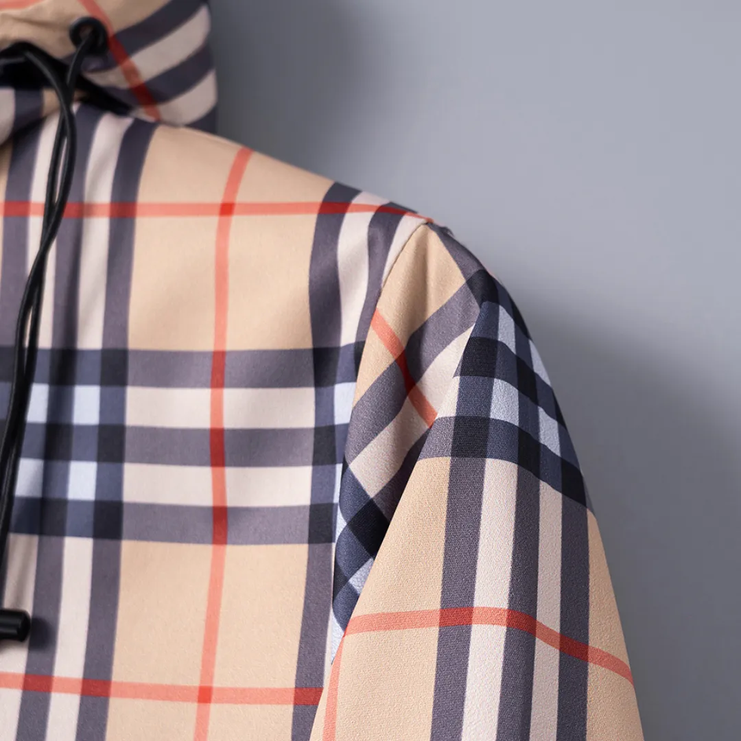 BUR Vintage Check Hooded Jacket - BUR0005 - Image 14