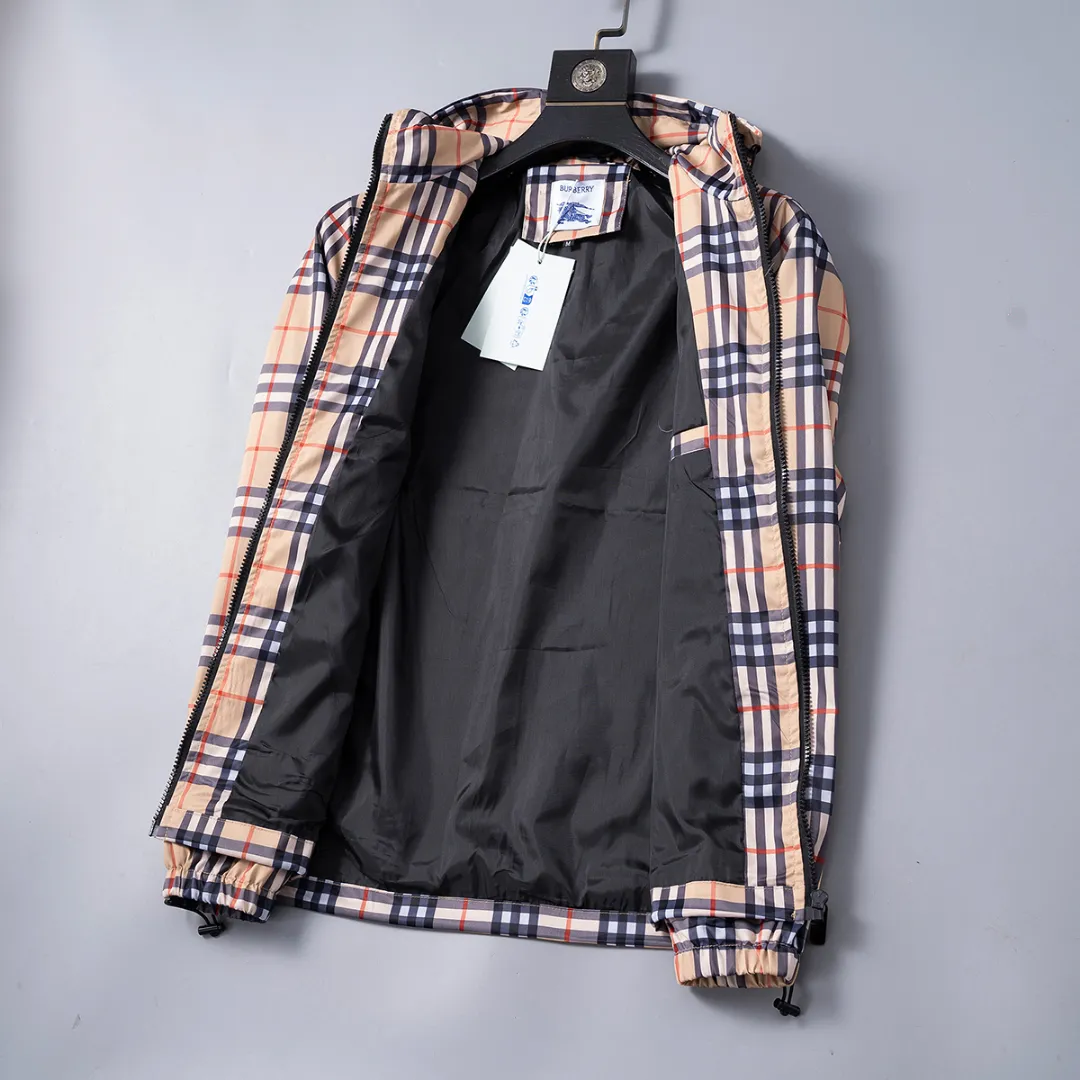 BUR Vintage Check Hooded Jacket - BUR0005 - Image 5