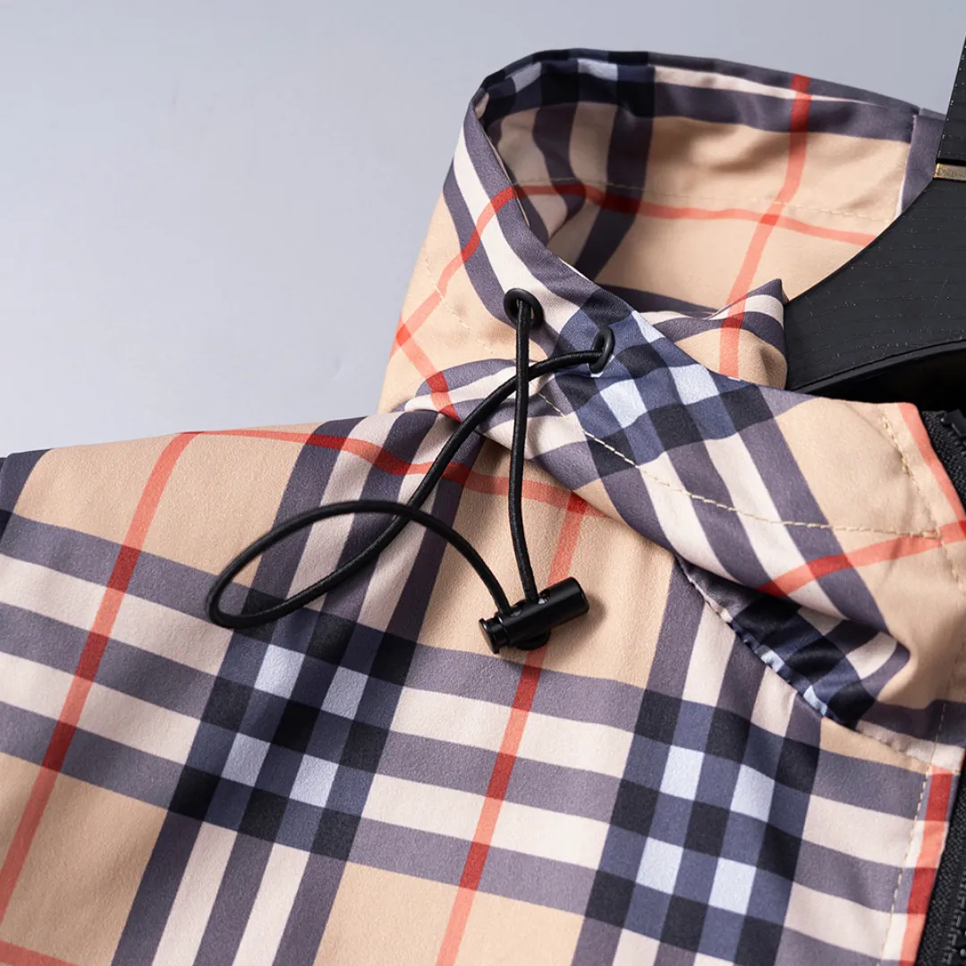 BUR Vintage Check Hooded Jacket - BUR0005 - Image 8