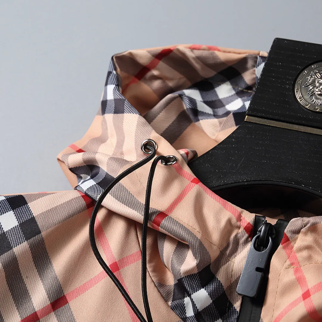 BUR Vintage Check Hooded Jacket - BUR0007 - Image 7