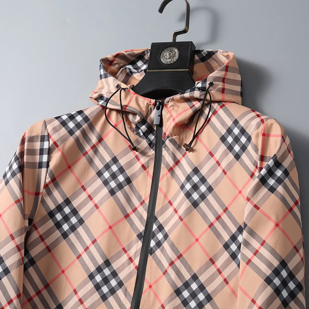 BUR Vintage Check Hooded Jacket - BUR0007 - Image 6