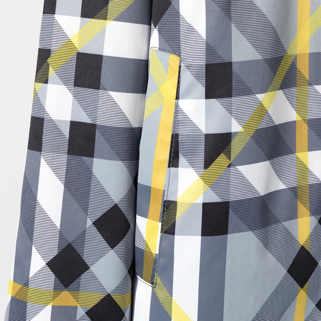 BUR Layered Check Gabardine Hooded Jacket - BUR0008 - Image 9