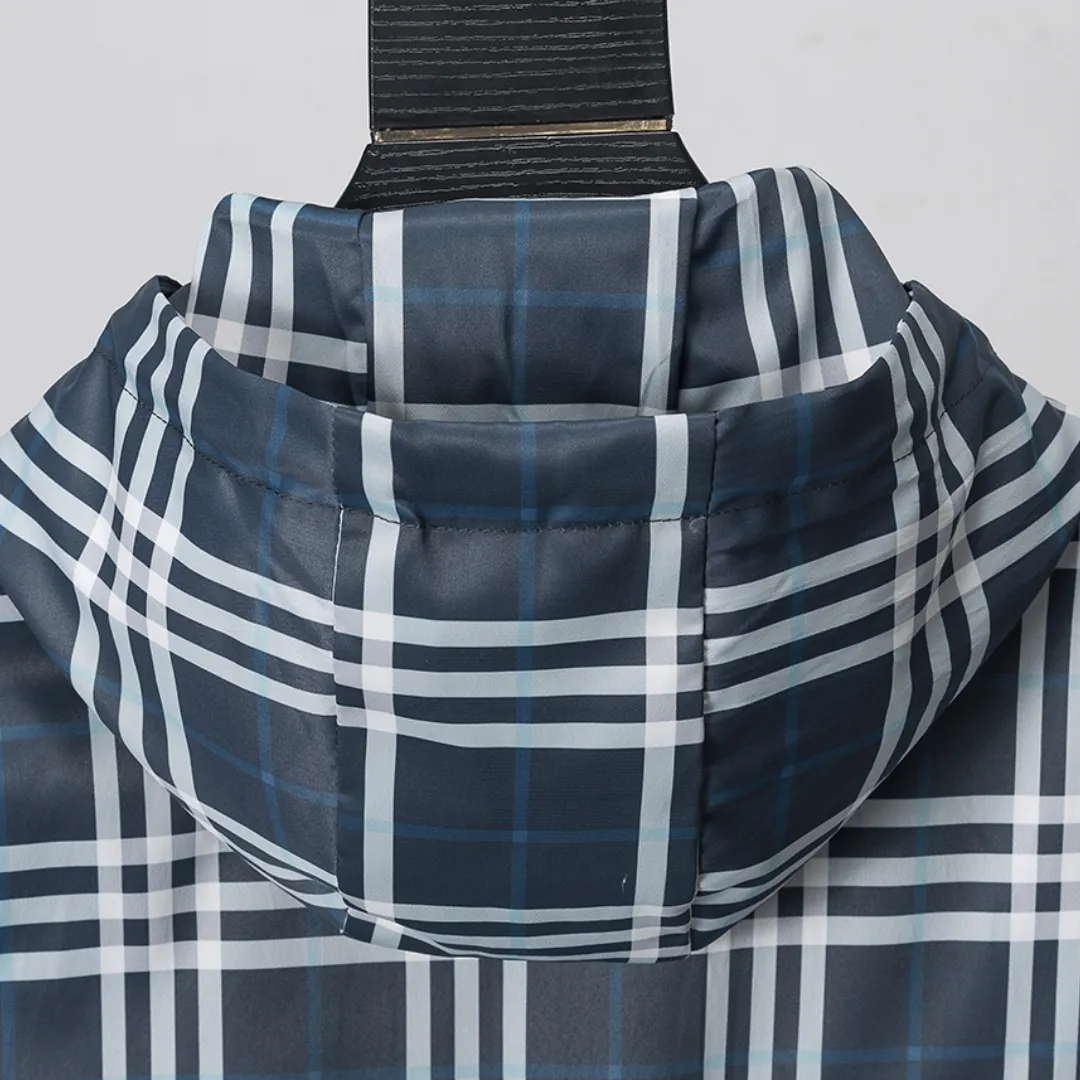 BUR Vintage Check Hooded Jacket - BUR0009 - Image 6