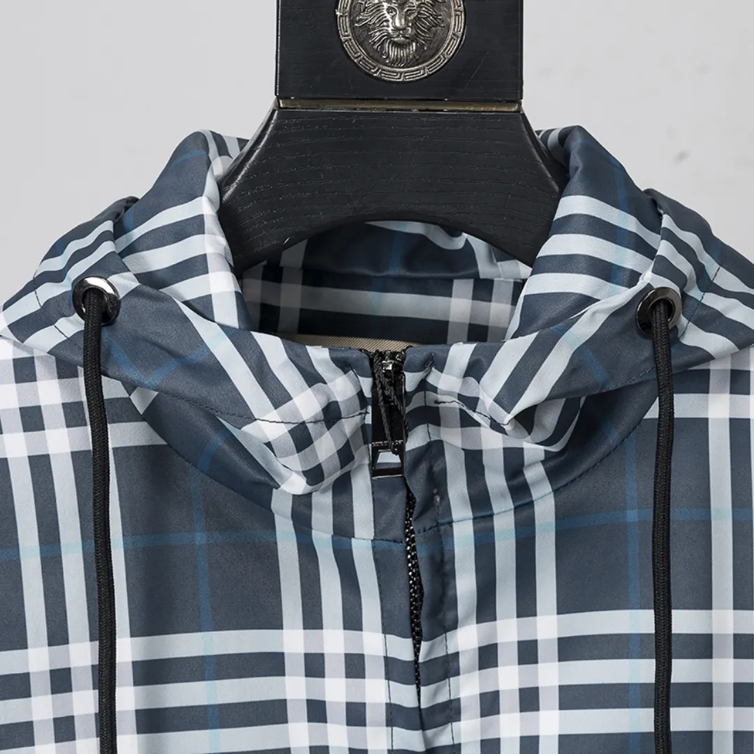 BUR Vintage Check Hooded Jacket - BUR0009 - Image 5