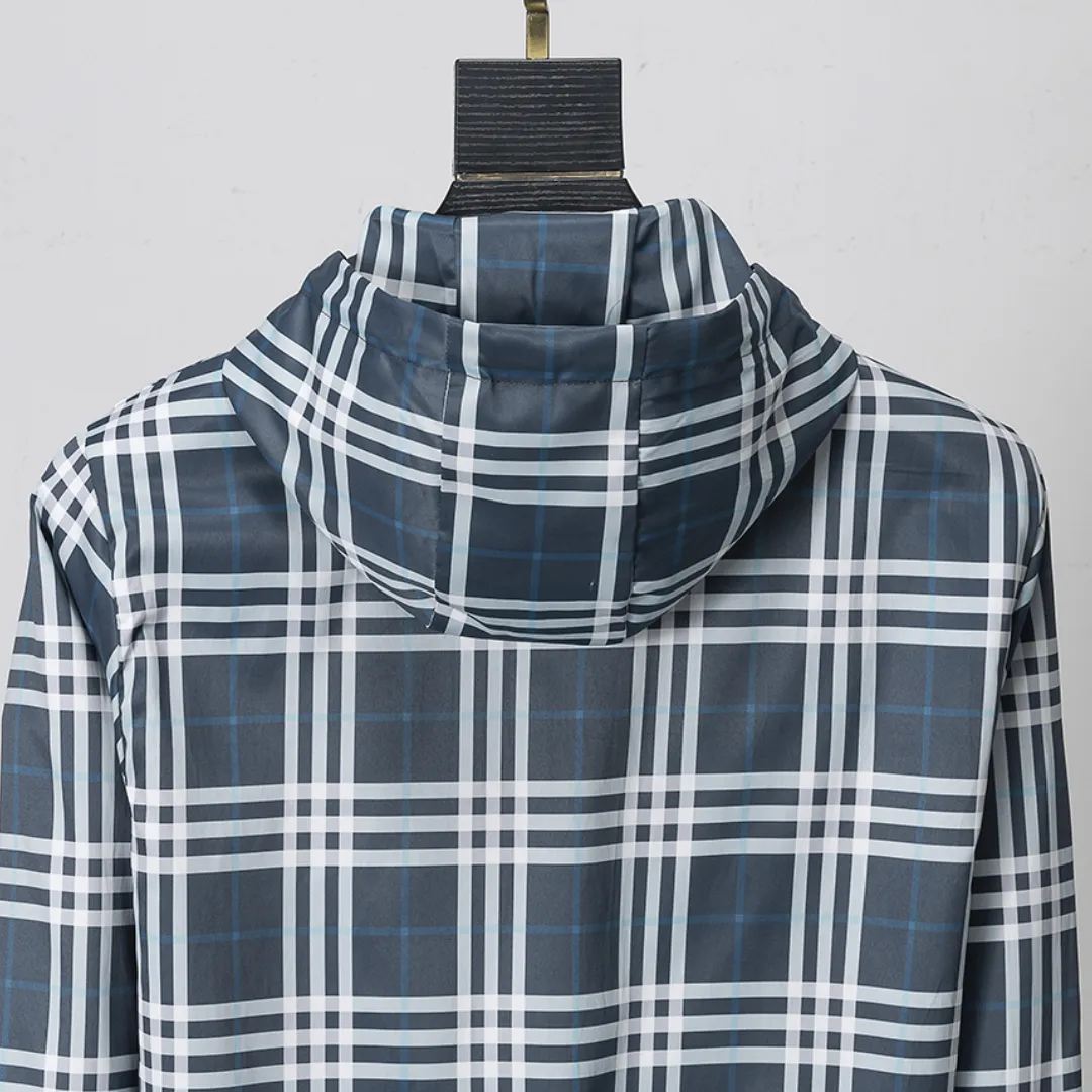 BUR Vintage Check Hooded Jacket - BUR0009 - Image 3