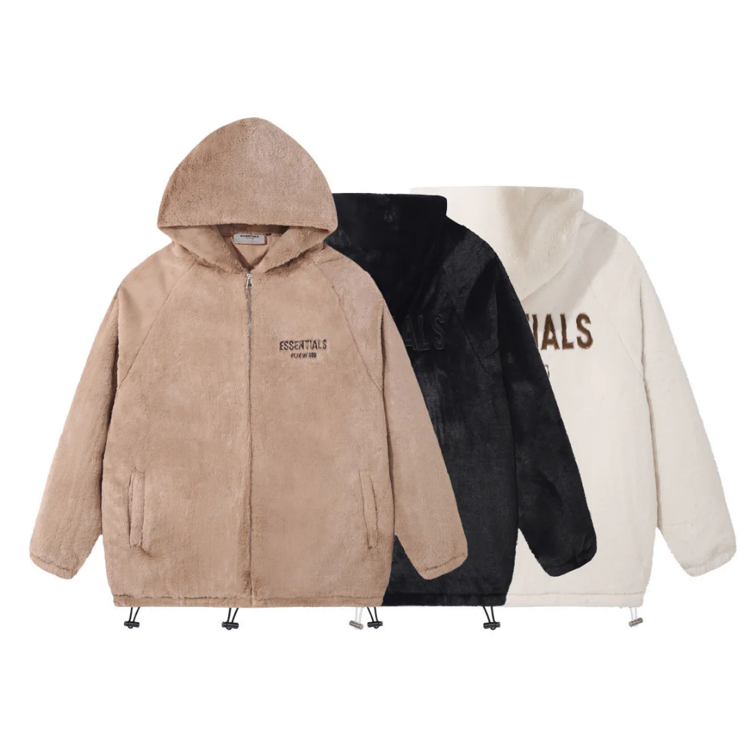 Essentials FOG Fur Hooded Jacket - FOG0026 - Image 7