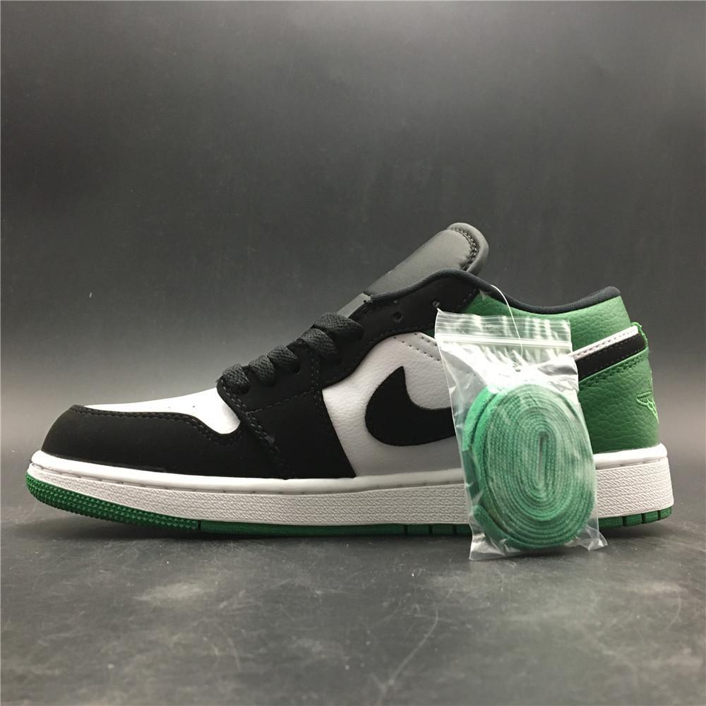 AJ 1 Low White Black Mystic Green Shoes Sneakers - nk0000303 - Image 2