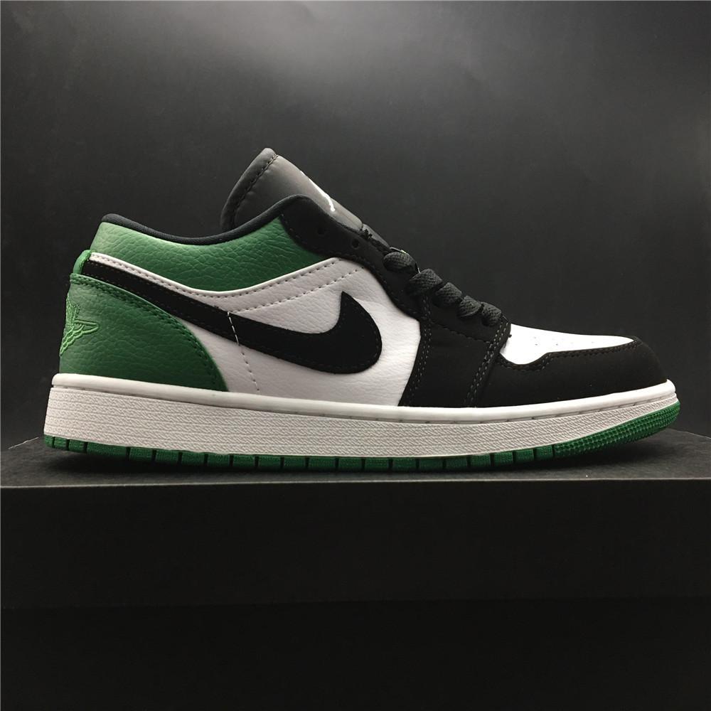 AJ 1 Low White Black Mystic Green Shoes Sneakers - nk0000303 - Image 7