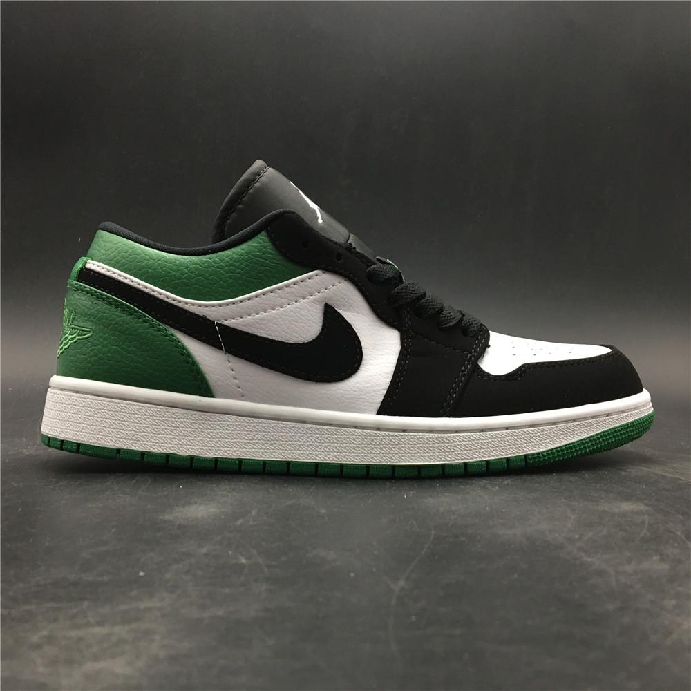 AJ 1 Low White Black Mystic Green Shoes Sneakers - nk0000303 - Image 8