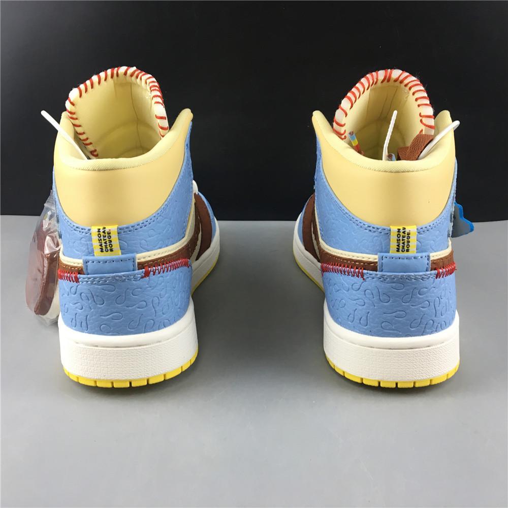 AJ 1 Mid SE Fearless Maison Chateau Rouge Shoes Sneakers - nk0000212 - Image 9