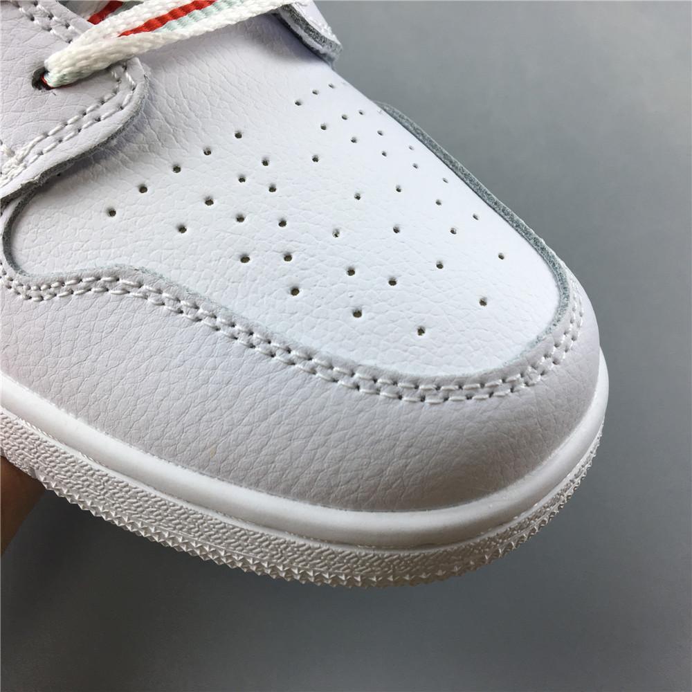 AJ 1 Mid White Topaz Mist (GS) Shoes Sneakers - nk0000237 - Image 15