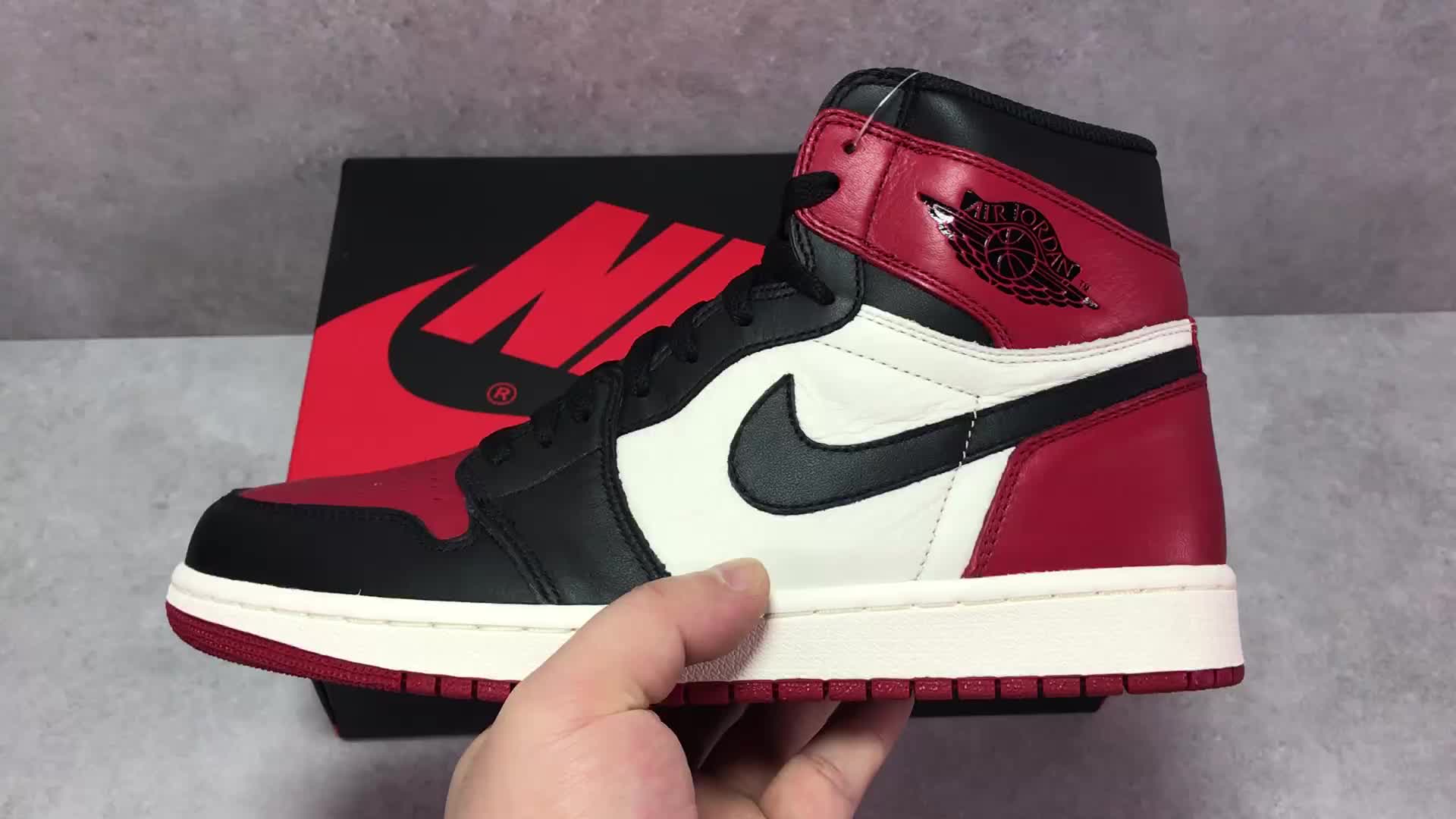 AJ 1 Retro High Bred Toe Shoes Sneakers - nk0000377 - Image 7