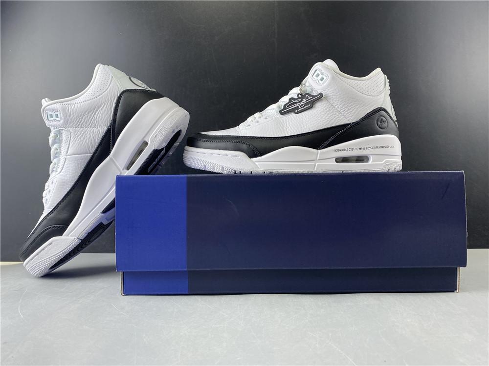 Fragment x AJ 3 White Black Shoes Sneakers - nk0001320 - Image 9