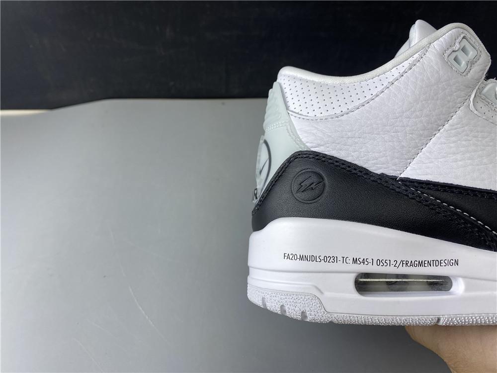 Fragment x AJ 3 White Black Shoes Sneakers - nk0001320 - Image 10