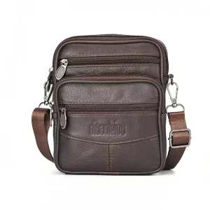 Men's Genuine Leather Crossbody Bag
