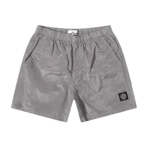 SI Gray Nylon Metal Shorts - 4 - SI0000004