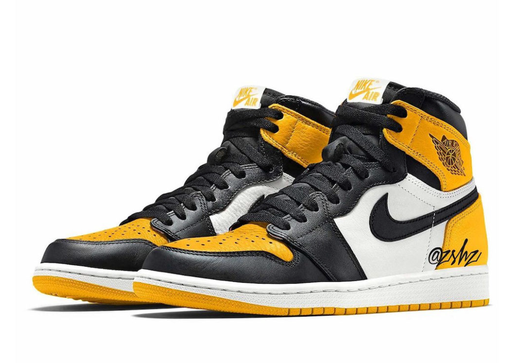 AJ 1 Taxi Yellow Toe Shoes Sneakers - nk0001889 - Image 3