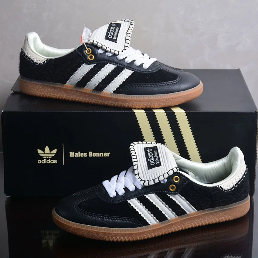 Wales Bonner x AD Samba Pony Black Shoes Sneakers - ad0000459 - Image 5