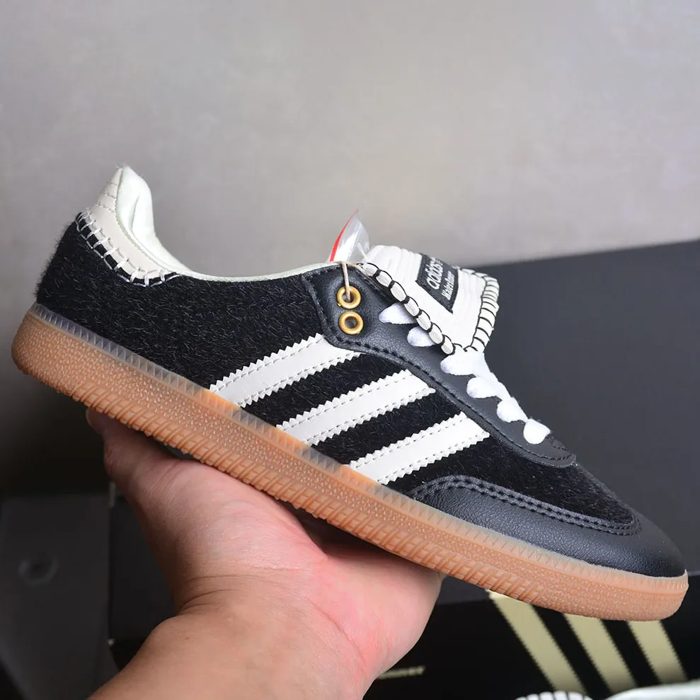 Wales Bonner x AD Samba Pony Black Shoes Sneakers - ad0000459 - Image 3