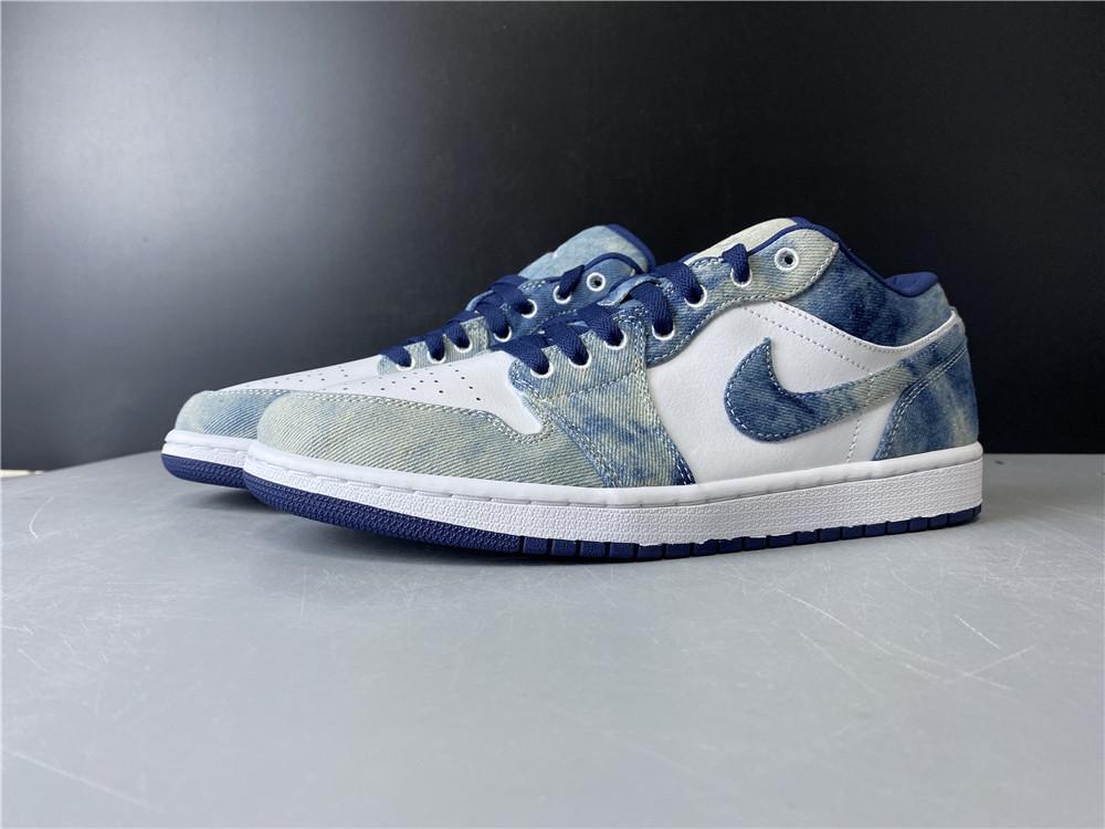AJ 1 Low SE "Washed Denim" Shoes Sneakers - nk0000756 - Image 12