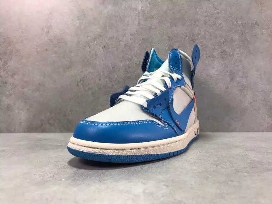 OW x AJ 1 High OG UNC Shoes Sneakers – nk0000009 - Image 5