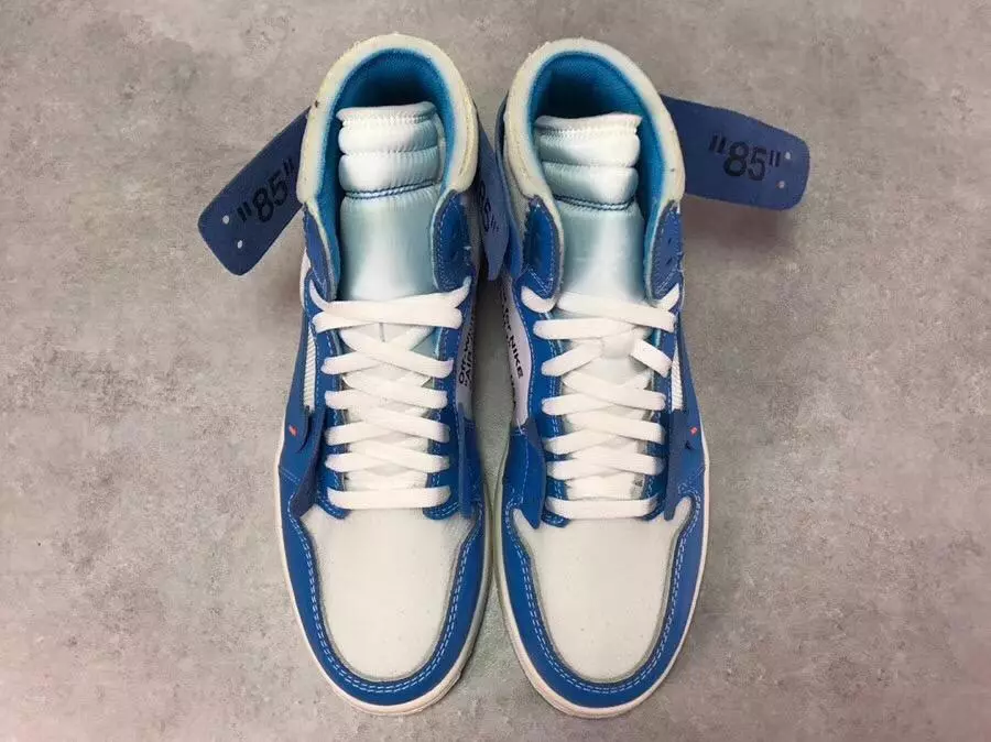 OW x AJ 1 High OG UNC Shoes Sneakers – nk0000009 - Image 10