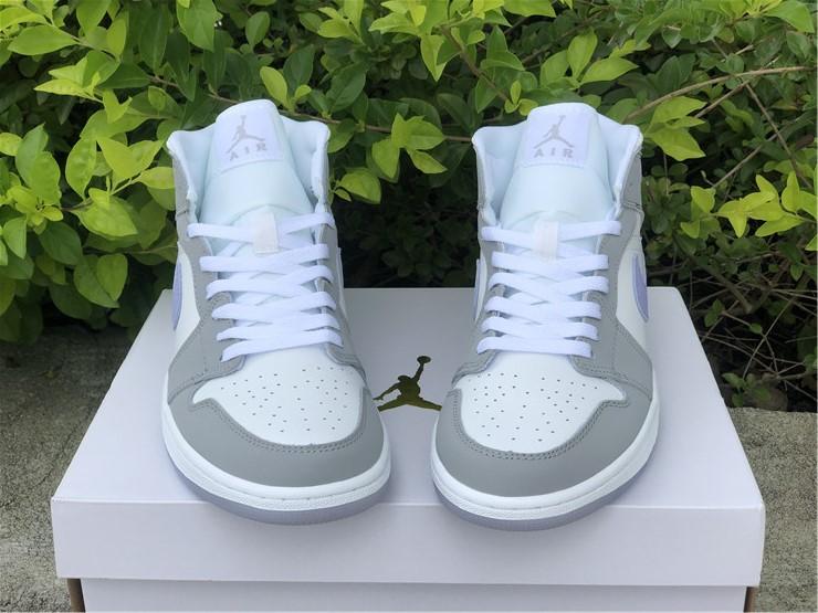 AJ 1 Mid Wolf Grey Aluminum Shoes Sneakers - nk0001758 - Image 7