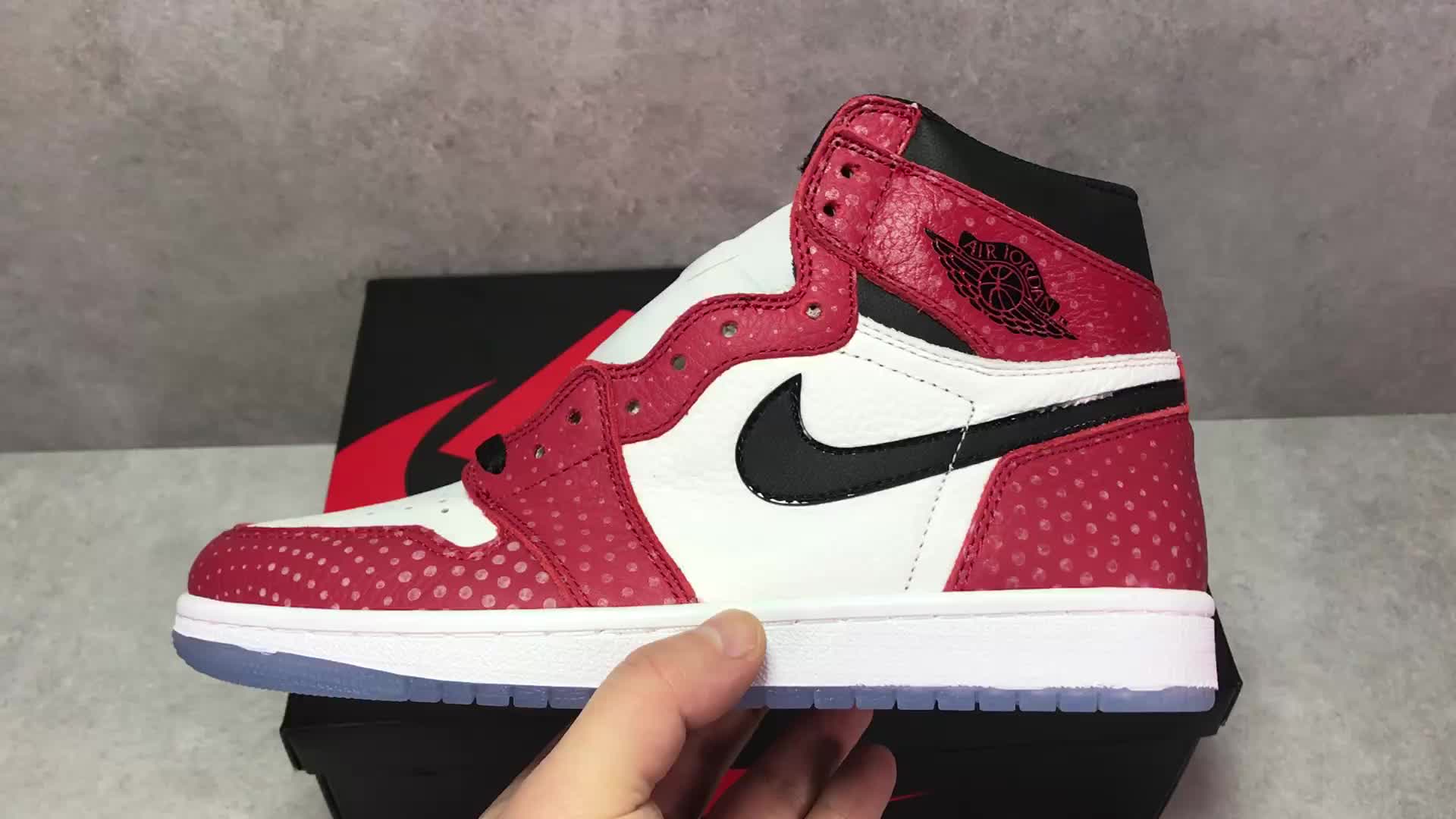 AJ 1 Retro High Spider-Man Origin Story Shoes Sneakers - nk0000040 - Image 8