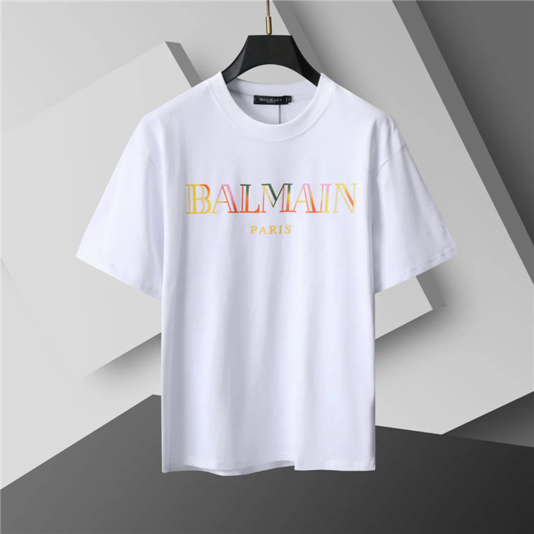 BM Vintage Embroidered T-shirt in White - bal0000005 - Image 2