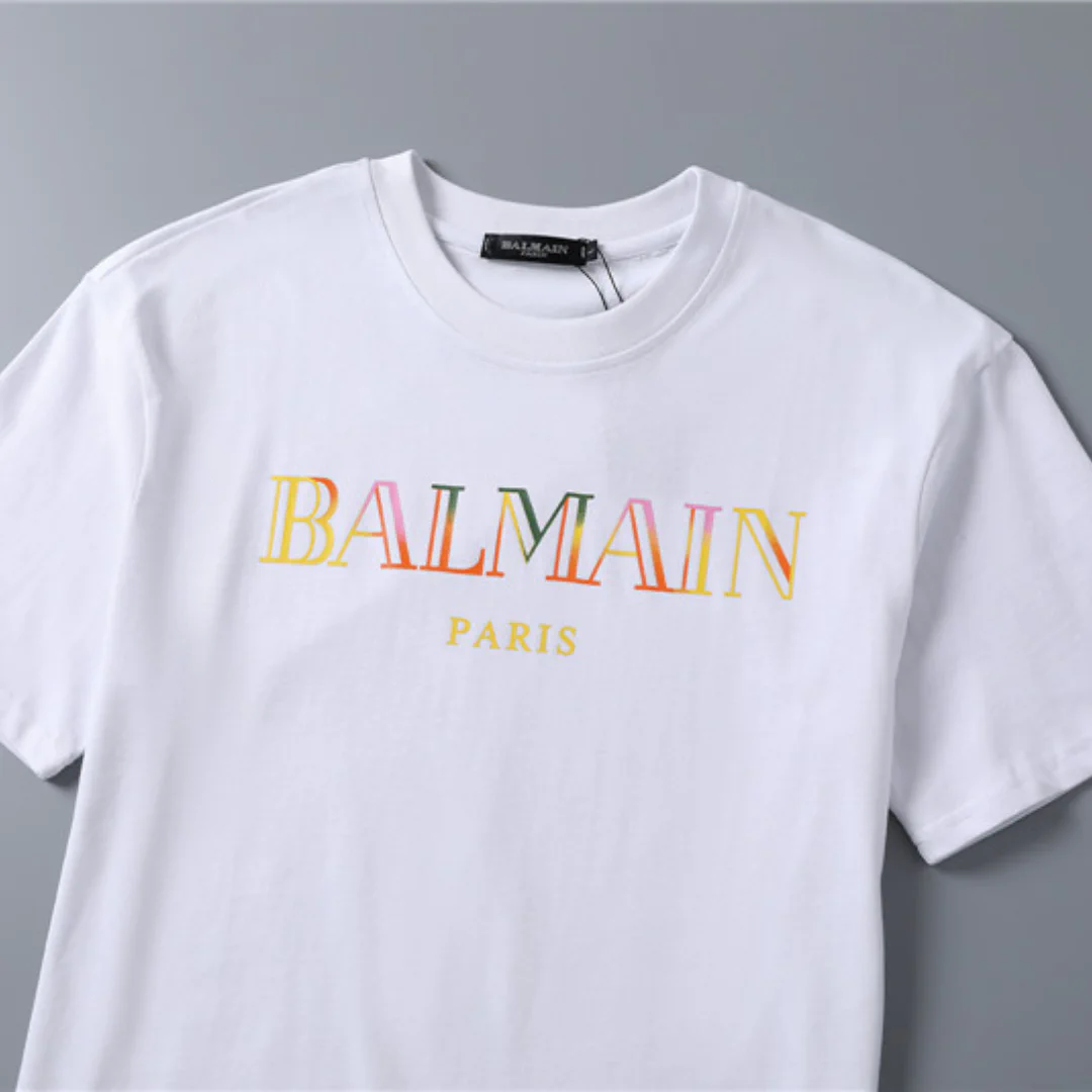 BM Vintage Embroidered T-shirt in White - bal0000005 - Image 5