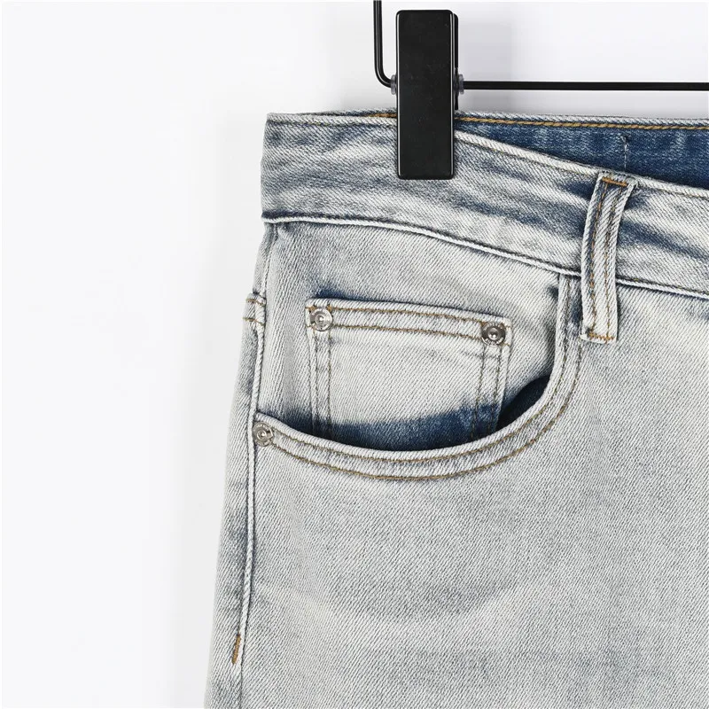 BUR Embroidered Light Wash Denim Jeans - 365 - bbr0000365 - Image 4