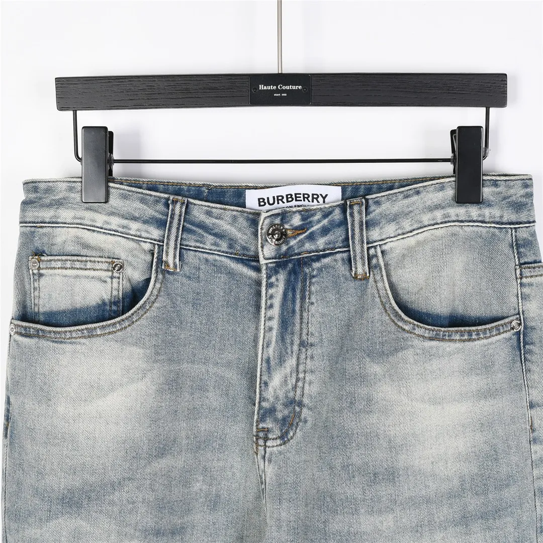 BUR Embroidered Crest Patch Jeans in Light Blue - 366 - bbr0000366 - Image 3