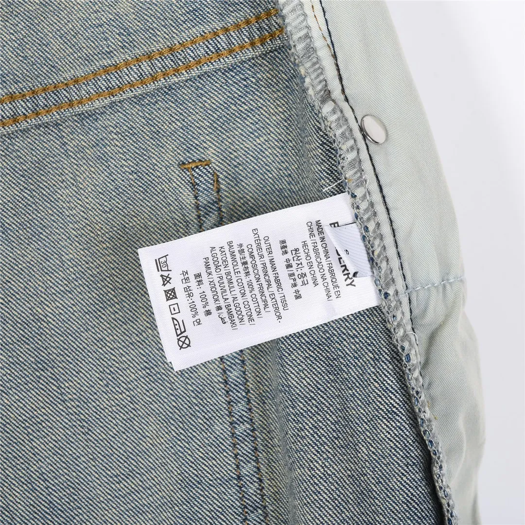 BUR Embroidered Crest Patch Jeans in Light Blue - 366 - bbr0000366 - Image 9