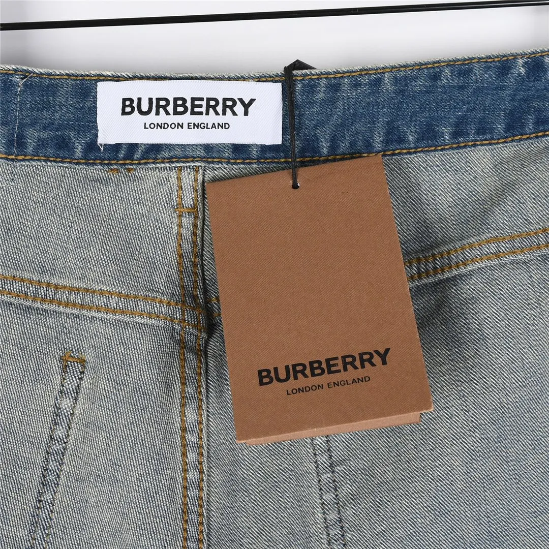 BUR Embroidered Crest Patch Jeans in Light Blue - 366 - bbr0000366 - Image 8