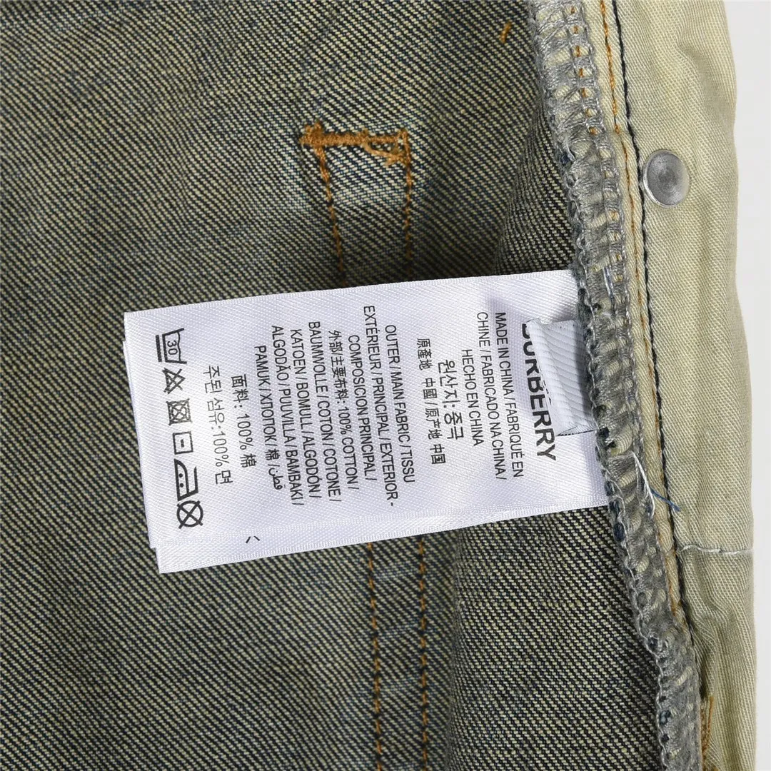 BUR Monogram Distressed Denim Jeans in Indigo - 367 - bbr0000367 - Image 12