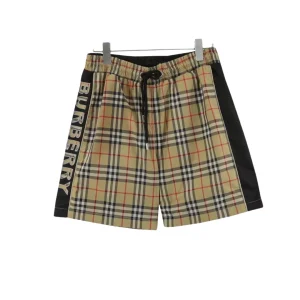 BUR Vintage Check Panel Black Shorts - 377 - bbr0000377