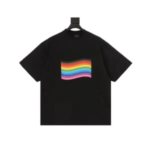 BLCG Pride Rainbow Flag T-shirt in Black - 605 - blcg0000605