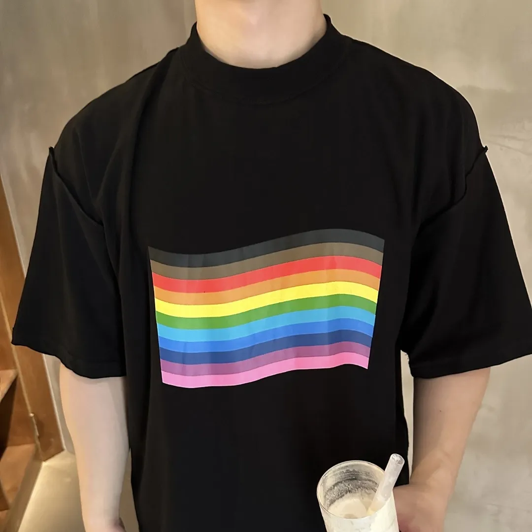 BLCG Pride Rainbow Flag T-shirt in Black - 605 - blcg0000605 - Image 10