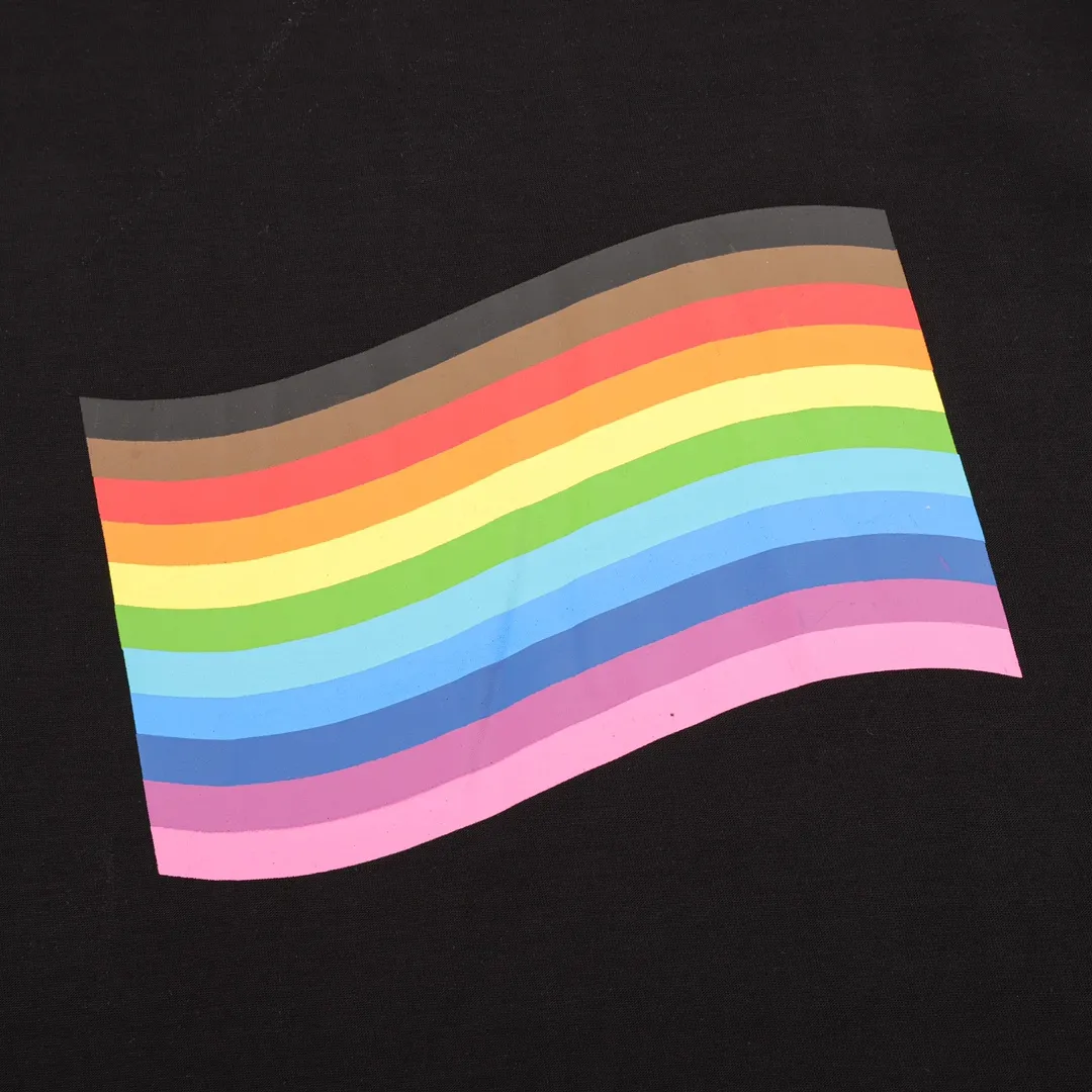 BLCG Pride Rainbow Flag T-shirt in Black - 605 - blcg0000605 - Image 3
