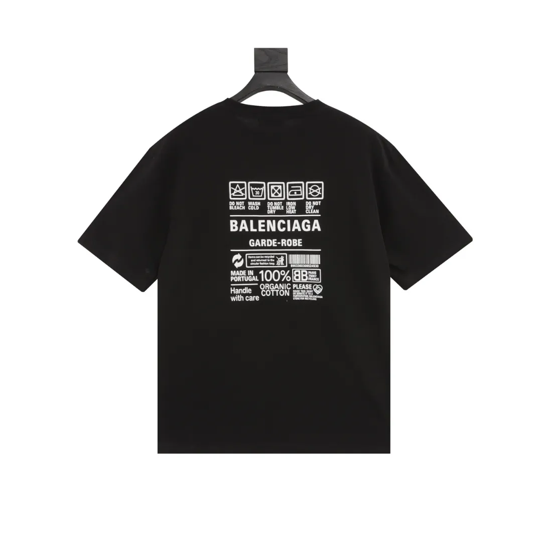 BLCG Garde-Robe Care Label T-shirt in Black - 588 - blcg0000588 - Image 2