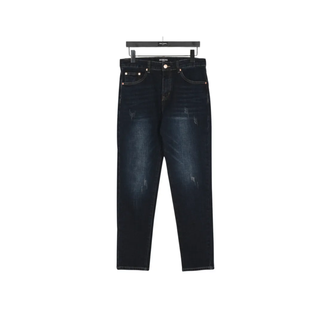 BLCG Red Emblem Washed Denim Jeans in Indigo - 572 - blcg0000572
